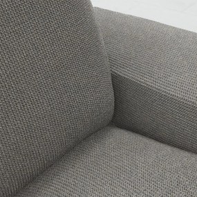 Super strečové poťahy HARMONIA šedá dvojkreslo (š. 140 - 180 cm)