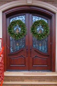 Tutumi - Vianočný veniec okrúhly LED 60cm 311427, CHR-06524