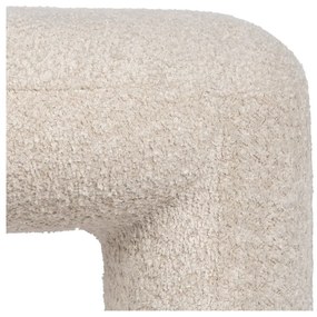 Béžová lavica z textílie buklé Suave – Ixia