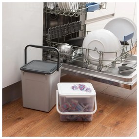 2. akosť - Nádoba na prací prášok, granule alebo bioodpad – 4,5l DETERGENT sivý (bez vrchnáka)