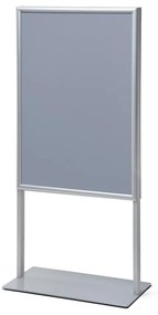 Plagátový stojan 70 x 100 cm, strieborná