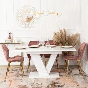 ROZKLADACÍ KUCHYNSKÝ STÔL BIELY 120-160 cm