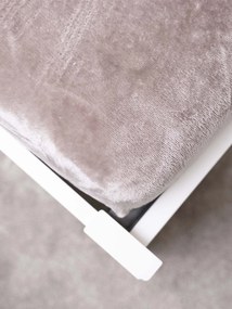 Plachta mikroplyš Deluxe do postieľky 60 x 120 cm - cappuccino