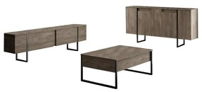 Skrinka Luxe Walnut and Black