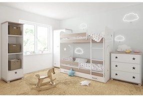 Komoda HVIEZDY s 3 zásuvkami - VIAC FARIEB