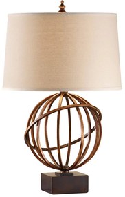 Dizajnérska textilná stolná lampa Spencer