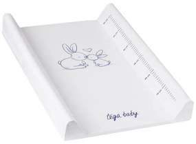 Tega Baby, Prebaľovacia podložka s mierkou rastu - zajačiky, biela