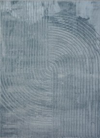 Koberec Zen Garden 2403 BLUE – modrý obdĺžnikový so vzorom Rozmer: 60x100 cm
