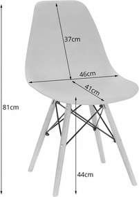 Jedálenská zostava TODI 80cm okrúhly stolový set čierny a 2 stoličky OSAKA čierne + 2 stoličky OSAKA čierne ZADARMO