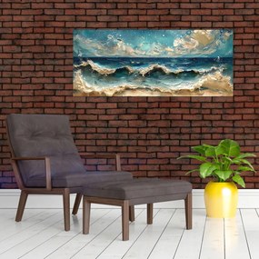 Obraz - Maľba mora (120x50 cm)