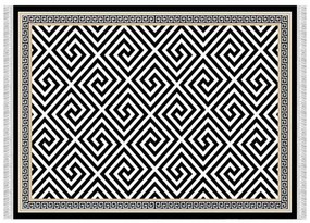 Tempo Kondela Koberec, čierno-biely vzor, 80x200, MOTIVE