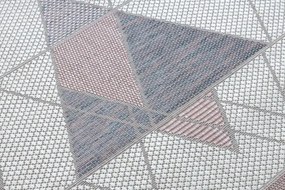 Koberec SIZAL SION Geometric 3006 ecru/rúž