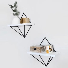 Sada 2× police DIA, biela/čierna