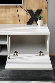 Obývacia stena Xavus G (perla grey + dub artisan) (s osvetlením). Vlastná spoľahlivá doprava až k Vám domov. 1118835