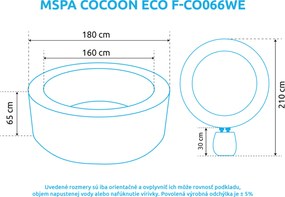 Mspa | Vírivý bazén MSPA Cocoon ECO F-CO066WE | 11400307