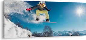 Obraz - Snowboardista (120x50 cm)