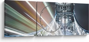 Obraz Tower Bridge (s hodinami) (90x30 cm)