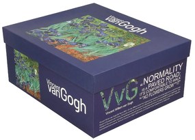Porcelánová šálka s podšálkou Van Gogh Irises 90 ml sada 2ks