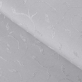 Goldea sviatočný oválny teflónový obrus - sivý s veľkými ornamentmi 120 x 160 cm