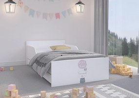 Wooden Toys Detská posteľ PUFI 180x90 MEDVEDÍK INDIÁN
