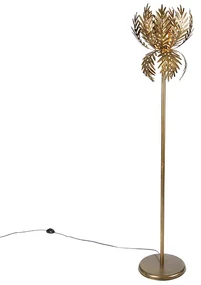 Vintage stojaca lampa zlatá - Botanica Simplo