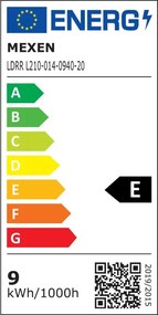 Mexen LDRR, LED stropné svietidlo na zapustenie, priemer 12 cm 14 cm, 9W, neutrálna - 4000K, 990 lm, biela - L210-014-0940-20