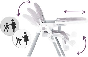 Detská jedálenská stolička Ricokids Tulo heather