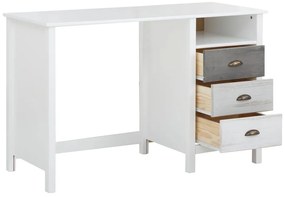 Bielo-sivý pracovný stôl Støraa Salva