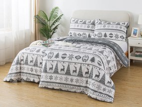 XPOSE® Predĺžené flanelové obliečky CHRISTMAS TIME DUO