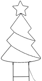 Solight 1V290 - LED vonkajšia vianočná dekorácia 85xLED/3xAA IP44, stromček s teplým svetlom