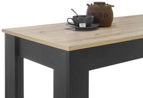 Barový stolík Matioso 2 (dub artisan + čierna). Vlastná spoľahlivá doprava až k Vám domov. 1123402