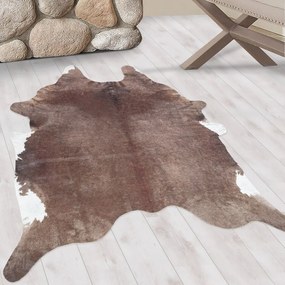 Hnedá syntetická koža 100x135 cm Etosha – Ayyildiz Carpets