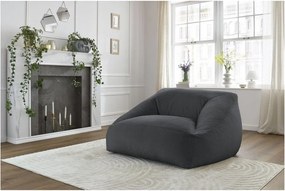 Tmavosivý sedací vak z umelej kožušiny Lilibet – Bobochic Paris