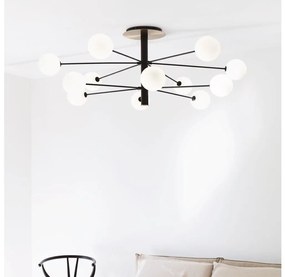 Ideal Lux - LED Luster na tyči COSMOPOLITAN 12xG9/3W/230V pr. 145 cm čierna