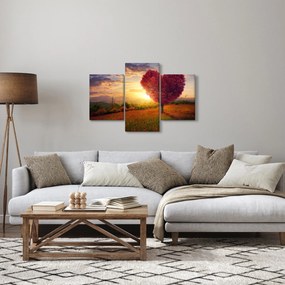 Obraz stromu v tvare srdca (90x60 cm)