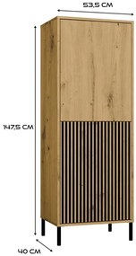 Skrinka Kamarussa Slim 2 (dub artisan). Akcia -19%. Vlastná spoľahlivá doprava až k Vám domov. 1132514