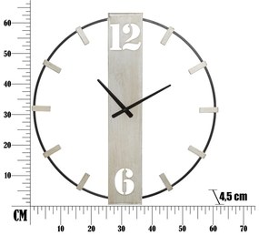 Nástenné hodiny ø 61 cm Silvery – Mauro Ferretti