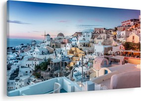 Obraz - Súmrak v Santorini (90x60 cm)
