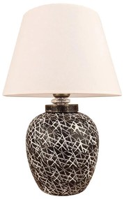 Stolná lampa RAMZES 1xE27/40W/230V biela/čierna
