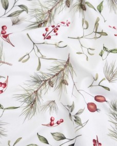 Vianočná obliečka na vankúšik Velvet 40 × 40 cm - Cezmíny biele