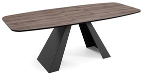 Rozkladací jedálenský stôl JONES antracitový hnedý dub Rozmer stola: veľkosť-180cm