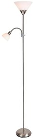 Brilagi - Stojacia lampa ARIANA 1xE27/100W/230V + 1xE14/25W matný chróm