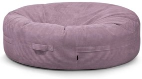 Fialový menčestrový sedací vak Roll 190 – SLOWDOWN