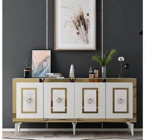 Skrinka Pemava 1 (biela + zlatá) . Akcia -24%. Vlastná spoľahlivá doprava až k Vám domov. 1093529