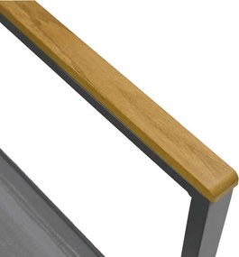 Záhradná stolička sivá AZC-L1303 GREY - drobná chyba z výroby
