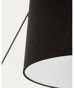 Čierne nástenné svietidlo ø 25 cm Jex – Kave Home