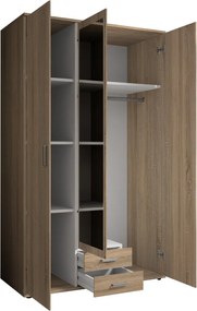 Šatníková skriňa Karl, dub sonoma