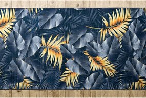 Protišmykový behúň LOTUS PAPRADE 45270 sivý / zlatý - Výpredaj