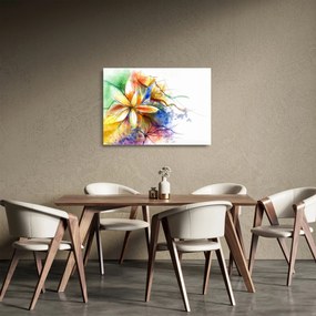 Sklenený obraz - Kvetina (70x50 cm)