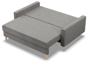 Dvojmiestna pohovka BLANK Elegant rozkladacia, svetlosivá